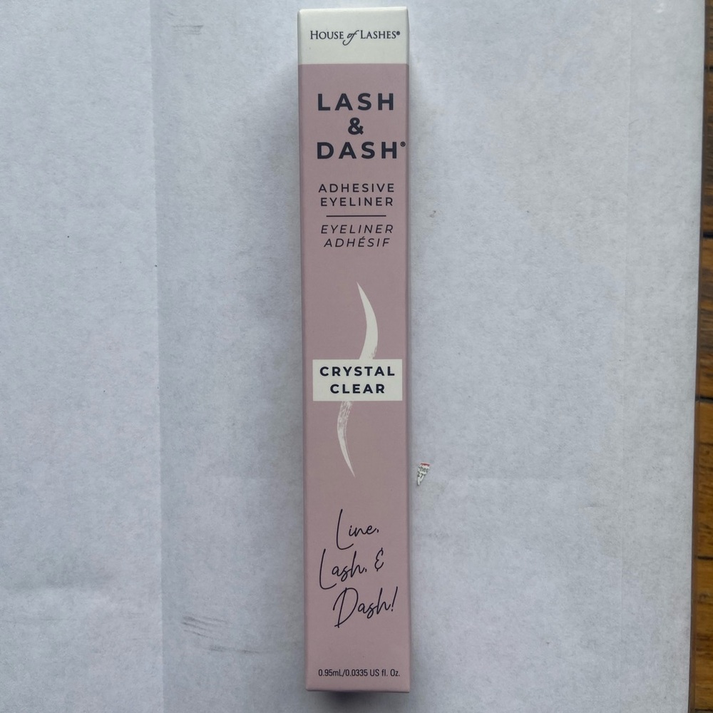 House of Lashes Lash & Dash Adhesive EyeLiner Crystal Clear, Cruelty Free New